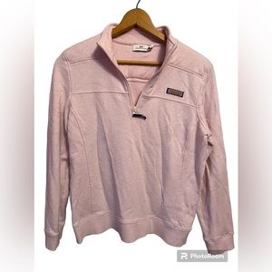 Vineyard Vines Women’s 1/4 Zip Pullover Size Large Pink